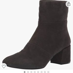 KENNETH COLE ERYC ASPHALT SUEDE BOOTIE SZ 8